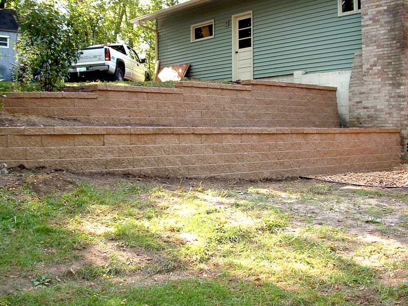 tiered retaining wall Lakeville, MN