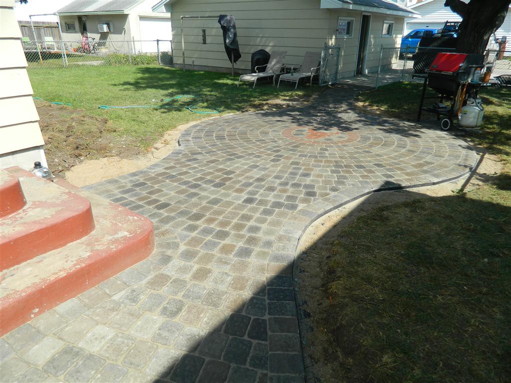 Inver Grove Paver patio with MN Red Bulls
