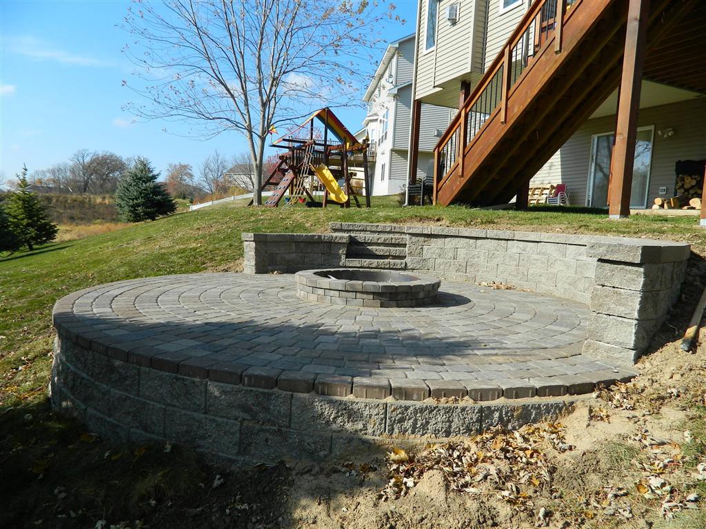 Firepit and paver patio Burnsville, MN