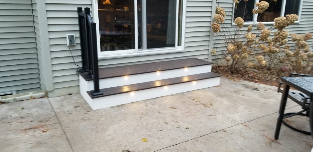Back Stairs For Slider Doors Devine Design Hardscapes Back Stairs For Slider Doors Devine, Sliding Glass Door Steps
